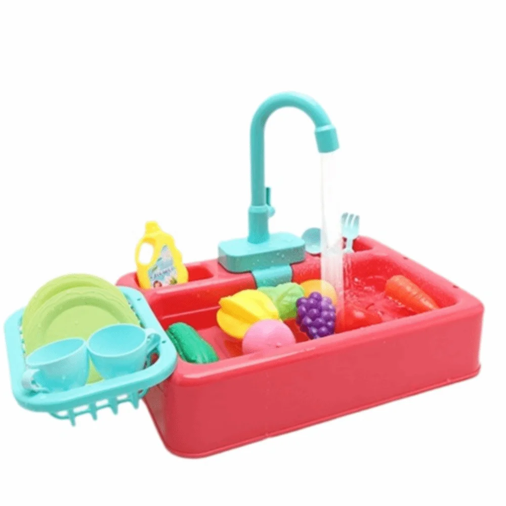 EIN Set Hohe Qualität Interaktive Spülmaschine Spielzeug Interessante Langlebige Spielzeug Waschbecken Multifunktionale Küche Simulation Spielzeug Kinder