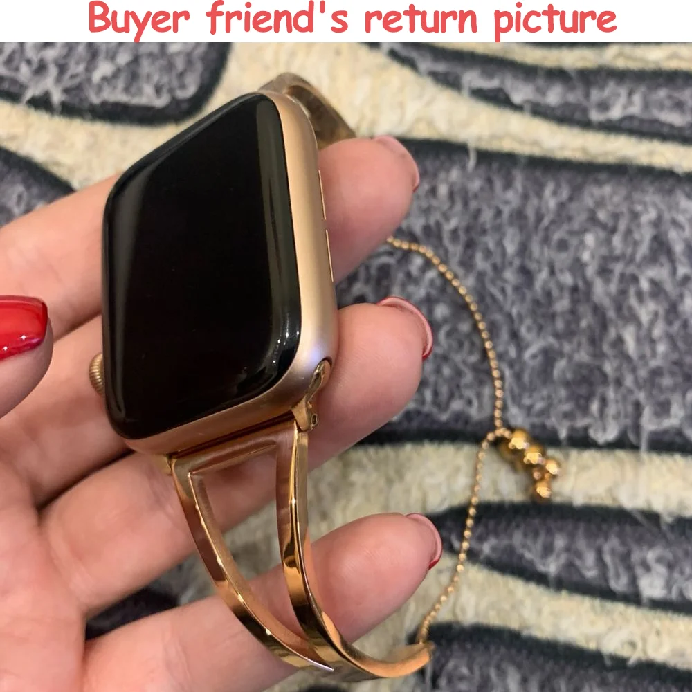 ساعات للنساء حزام ل سوار ساعة أبل 42 مللي متر 46 44 41 49 مللي متر سوار معدني من الفولاذ المقاوم للصدأ iWatch سلسلة 10 9 8 7 se Ultra 2