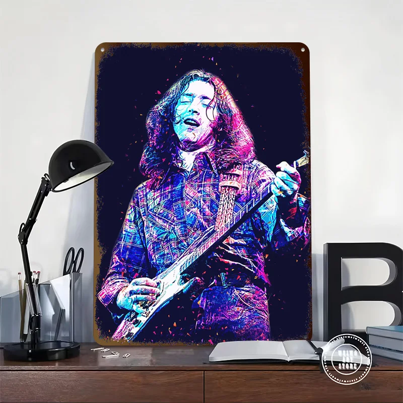 Rory Gallagher Metal Poster Perfect Gift for Fans Lovers Customized Wall Art Metal Sign for Room Ornaments Vintage Decor Luxury