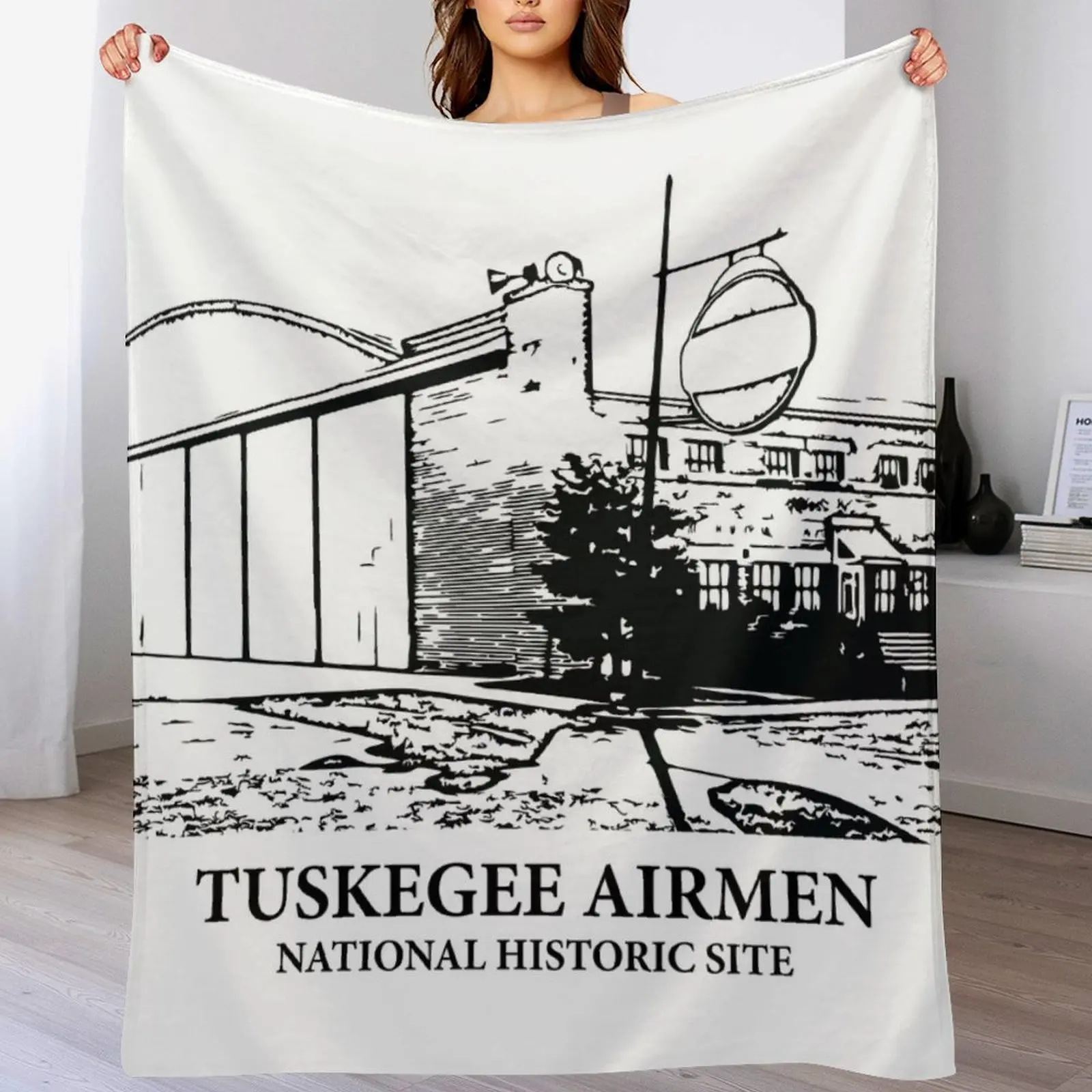 Tuskegee Airmen National Historic Site Throw Blanket Retros halloween Blankets