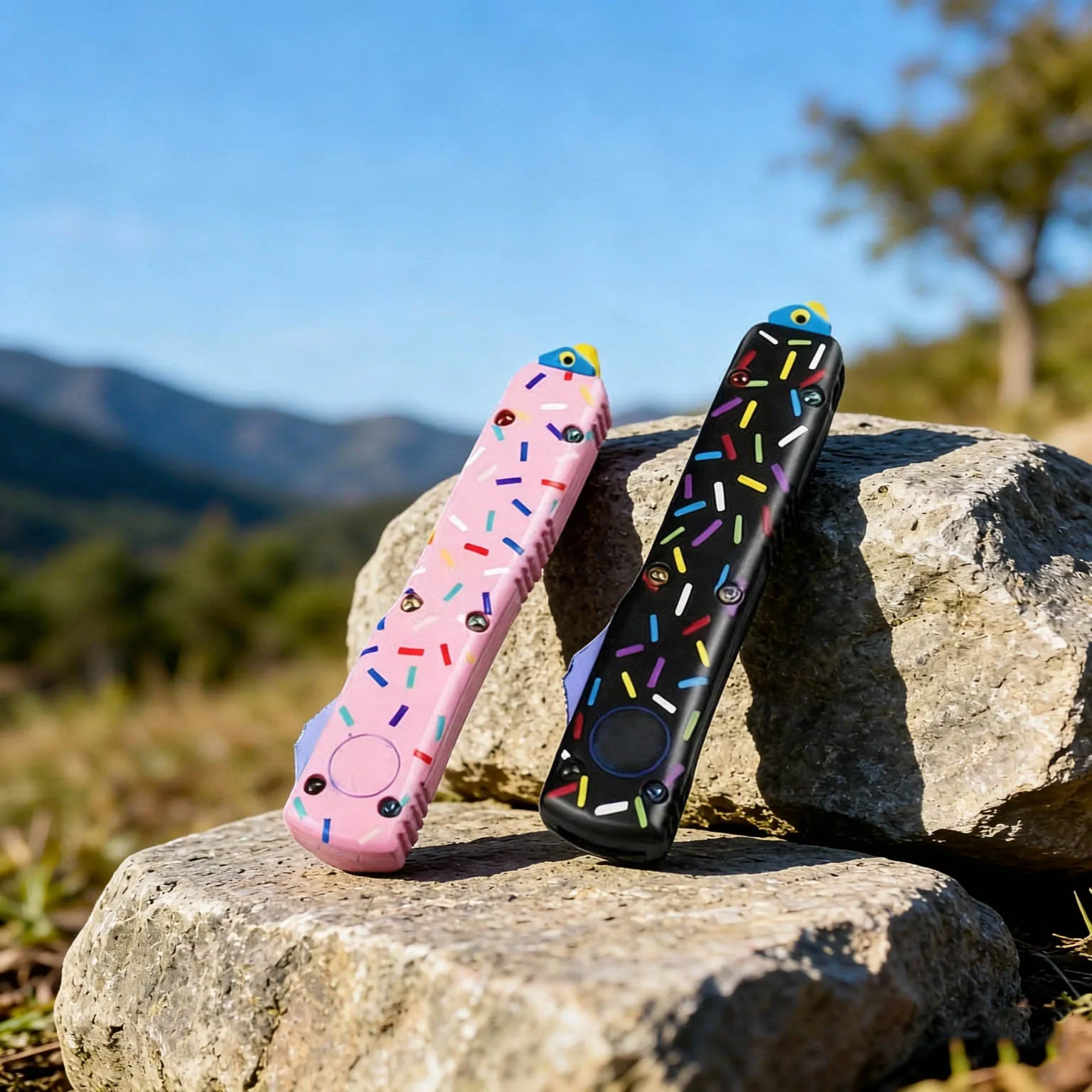Donut Pocket Knife Zinc Alloy Handle EDC Utility Tool for Outdoor Camping Hiking Travel Cool Everyday Carry Gadget