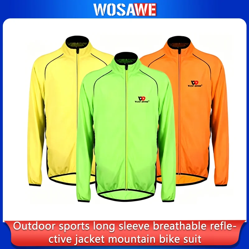 West Rider Cycling Jacket Bicycle Riding Clothes Outdoor Sports Long Sleeve Breathable Reflective Jacket Mountain Bike Clothes