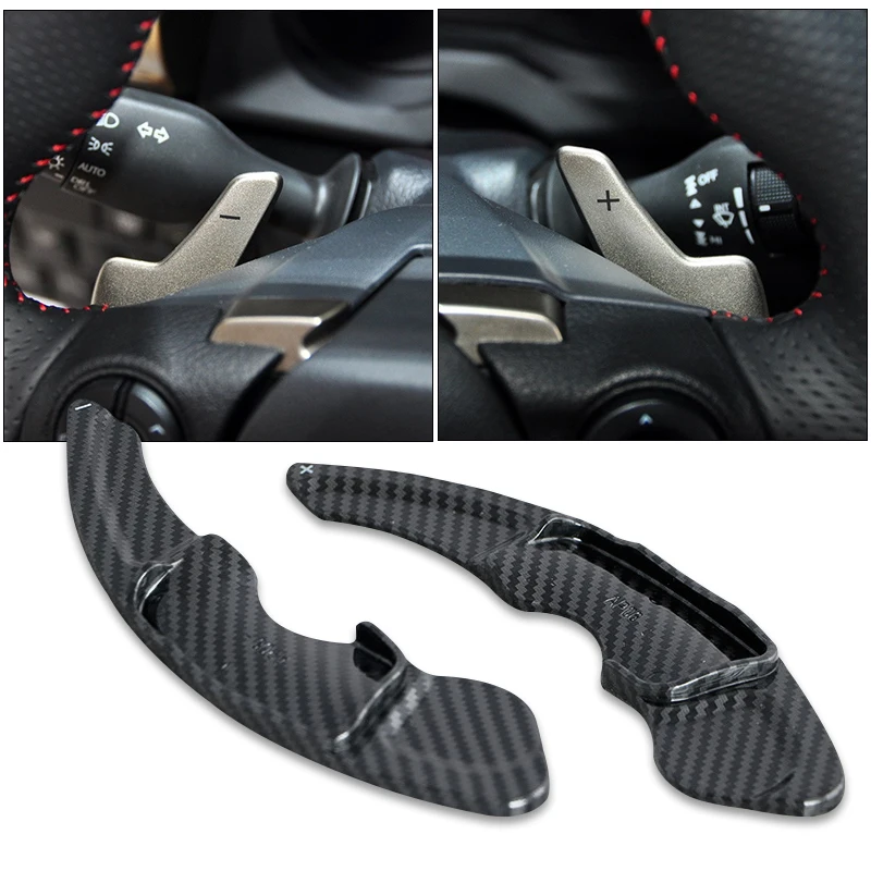 ABS Carbon fiber Car Steering Wheel Paddle Shift Extension For Lexus IS NX RC F SPORT Fsport IS200t IS250 IS300 IS350 IS300h