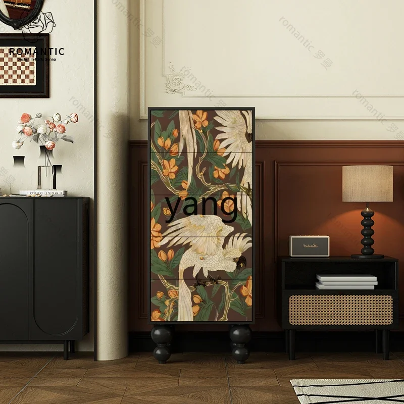 LTT خشب متين خزانة درج المنزل غرفة المعيشة أريكة خزانة جانبية غرفة نوم ركن جدار الخزانة