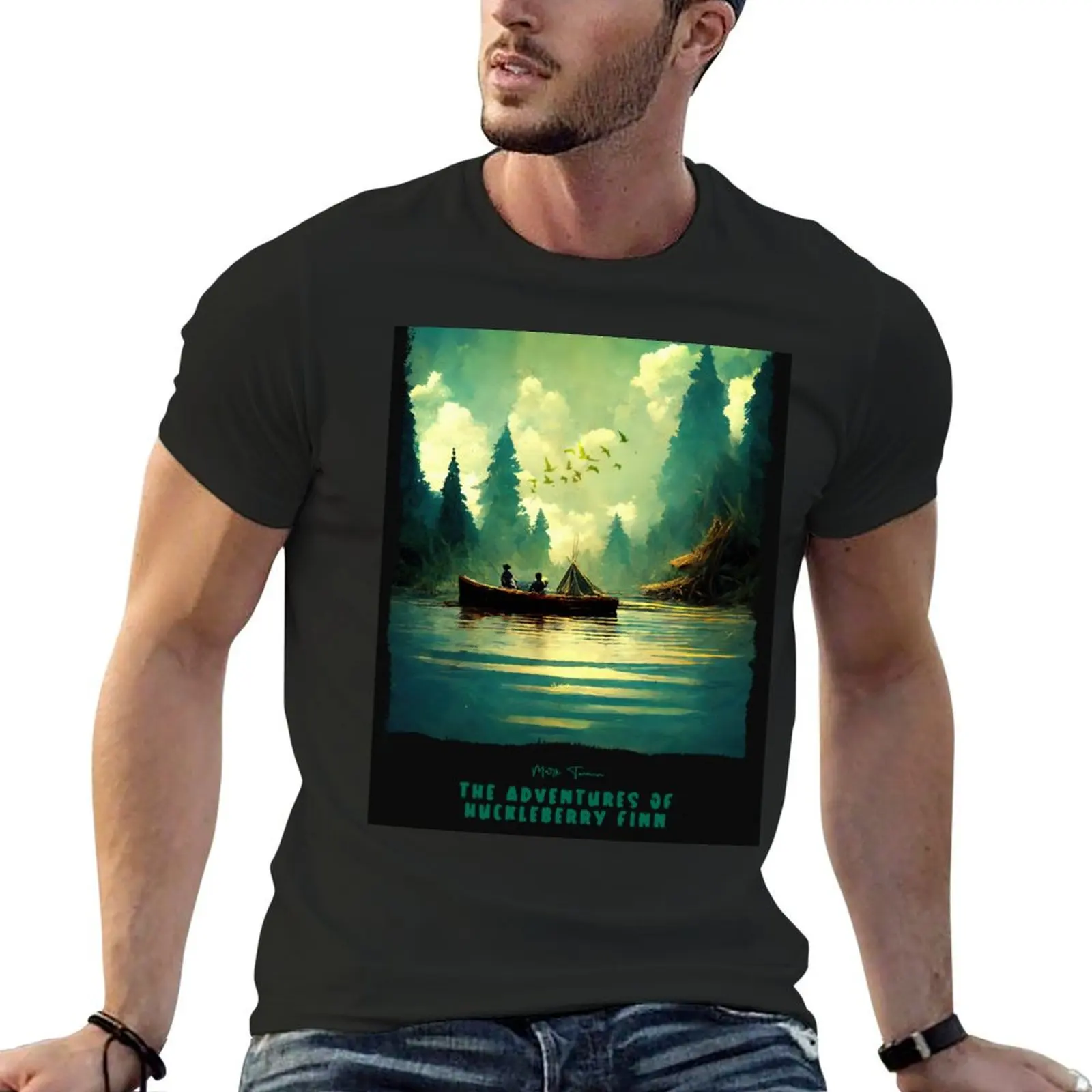 Adventures of Huckleberry Finn T-Shirt blanks graphics heavyweights hippie clothes fruit of the loom mens t shirts