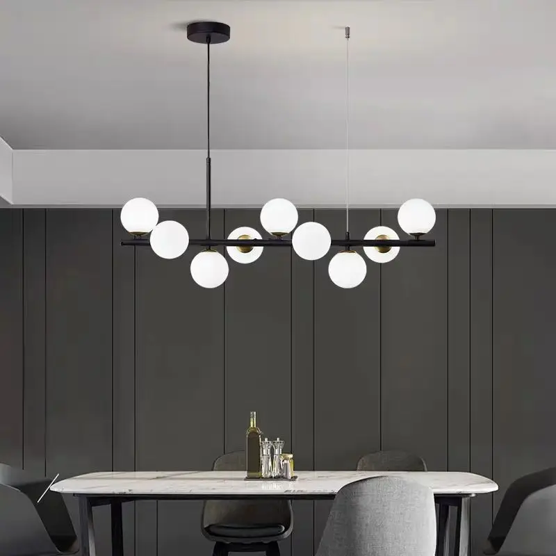 Nordic Modern Magic Bean Linear Pendant Light Minimalist Creative for Restaurant Bar Clothing Ceiling