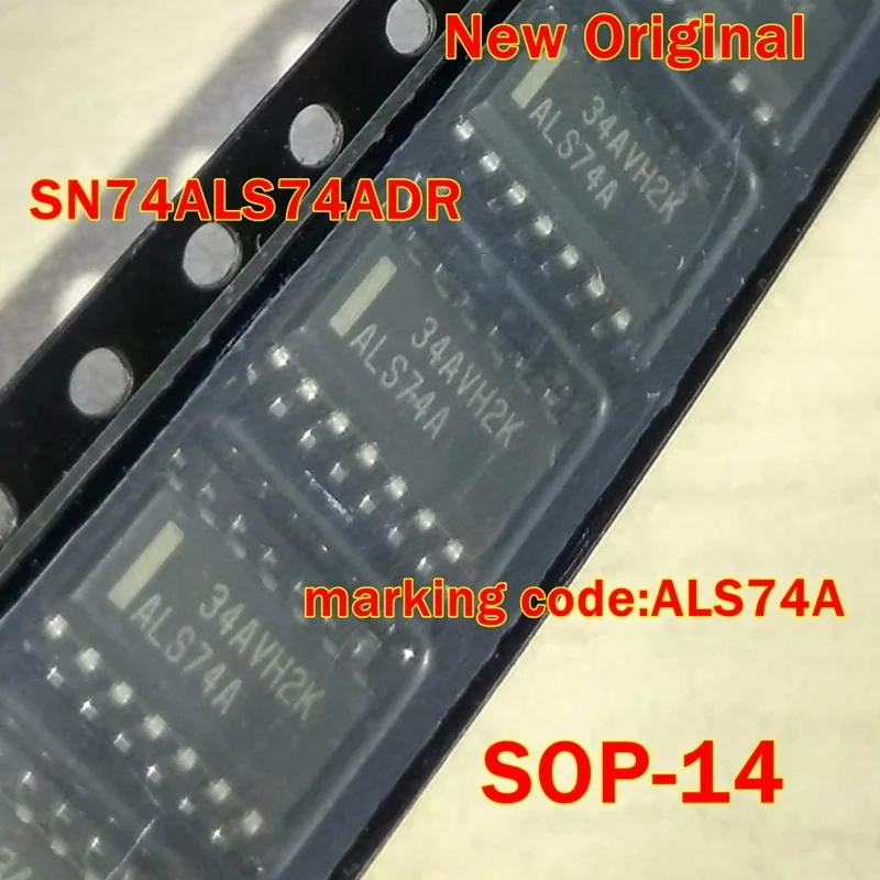 1Pcs to 100Pcs Sn74Als74Adr Sn74Als74Ad Sop-14 New Original Marking Code:Als74A Dual Channel D-Type Trigger