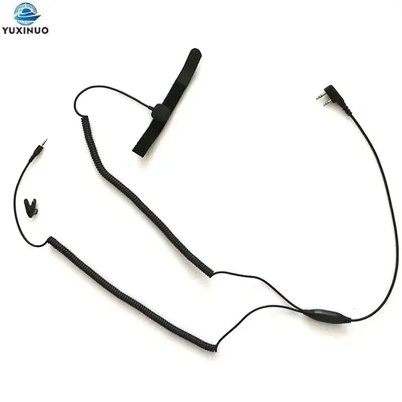 2-pin V3 V6 V8 Bluetooth Helmet Finger PTT Mic Headset Connenting Separation Cable for Kenwood Baofeng UV-5R UV-82 GT-3 CB Radio