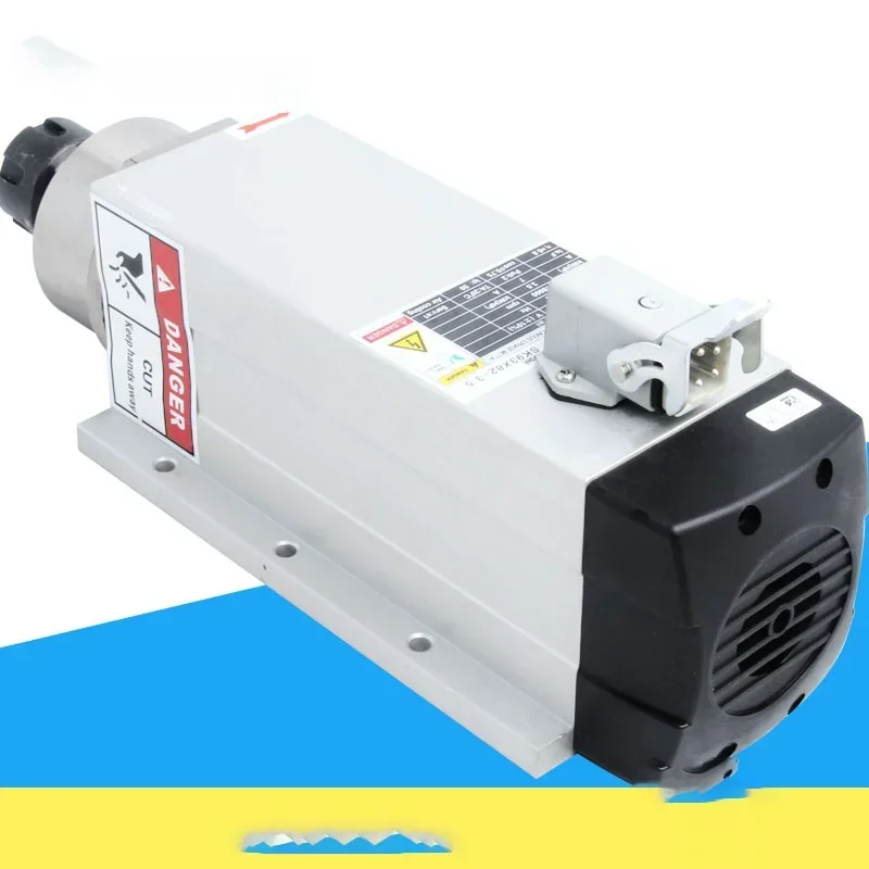 เครื่องแกะสลักแกนมอเตอร์ระบายความร้อนด้วยอากาศ2.2KW 3.5KW ความเร็วสูงอุปกรณ์มอเตอร์แกนหมุนสำหรับเครื่องแกะสลัก ER25 CNC