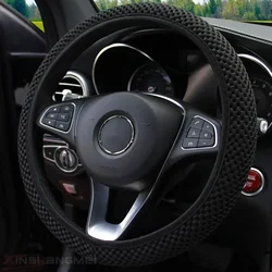 Car Steering Wheel Cover Skidproof Durable Fabric Soft Steering Universal Wheel Sleeve Covers Auto Interior Car Accessories