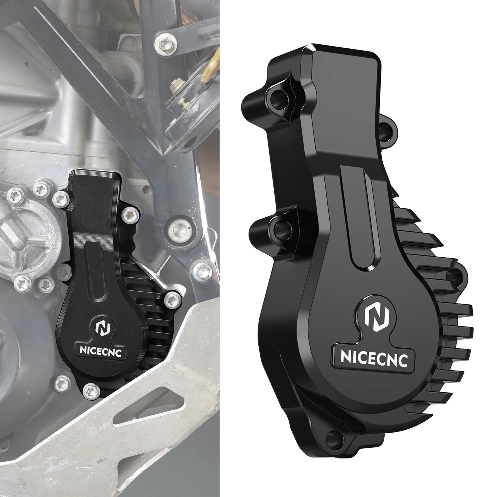 

For 2016-2025 Husqvarna 701 Supermoto 701 Enduro Finned Water Pump Cover for KTM 690 SMC R 690 Enduro R 12-25 GasGas 700 ES/SM