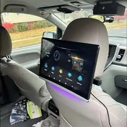 Monitor para reposacabezas de TV de coche, pantalla táctil de 13,3 pulgadas, Android 12,0, 4K, 1080P, 4 + 64G, reproductor de vídeo, tableta, BT/WiFi/USB/SD/HDMI/FM