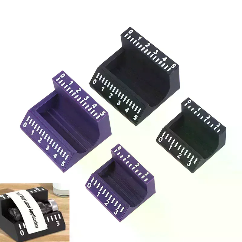 /TPz/PET 3ml/10ml Vial Label Applicator Easy Alignment Precise Application Sticker Alignment Tool Time-Saving Reusable 1/2Pcs