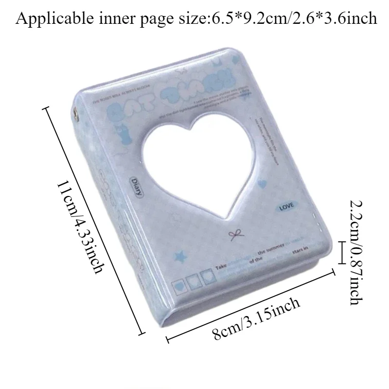 1Pc Mini 3 Inch Game Card Star Card Organizer Book Loose-Leaf Photo Card Holder Photo Organizer Book