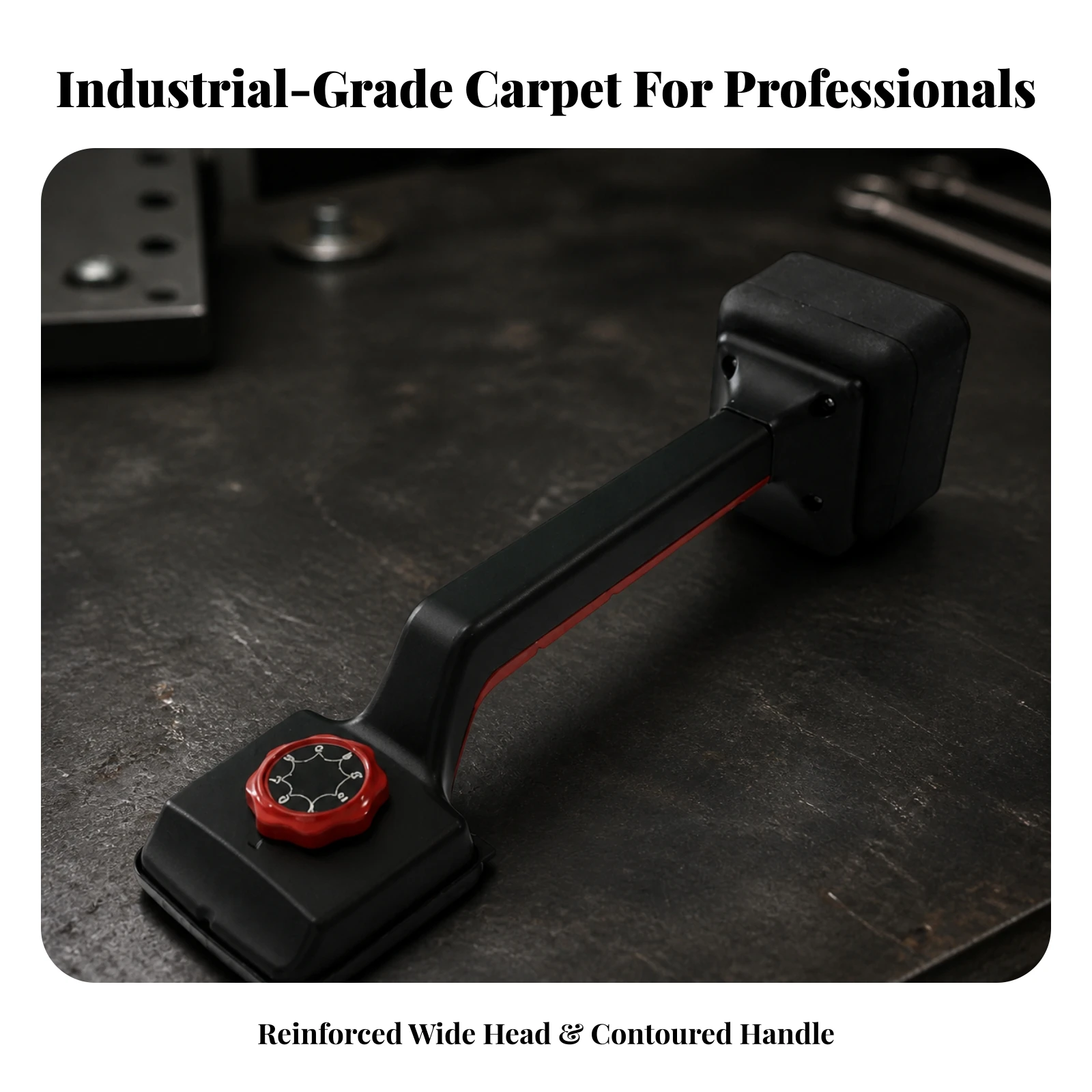 Adjustable Knee Kicker Sturdy Carpet Fitting Tool with Gripping Pins for Flooring Installers, Renovation Projects
