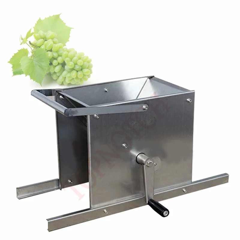 Red Wine Brewing Grape Crushing Machine Stainless Steel Electric Grape Crusher Fruits Juice Press Shredder