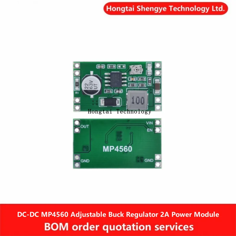 DC-DC MP4560 Buck Regulator 2A Power Module Input 6-55V Output 3.3/5/9/12V Adjustable