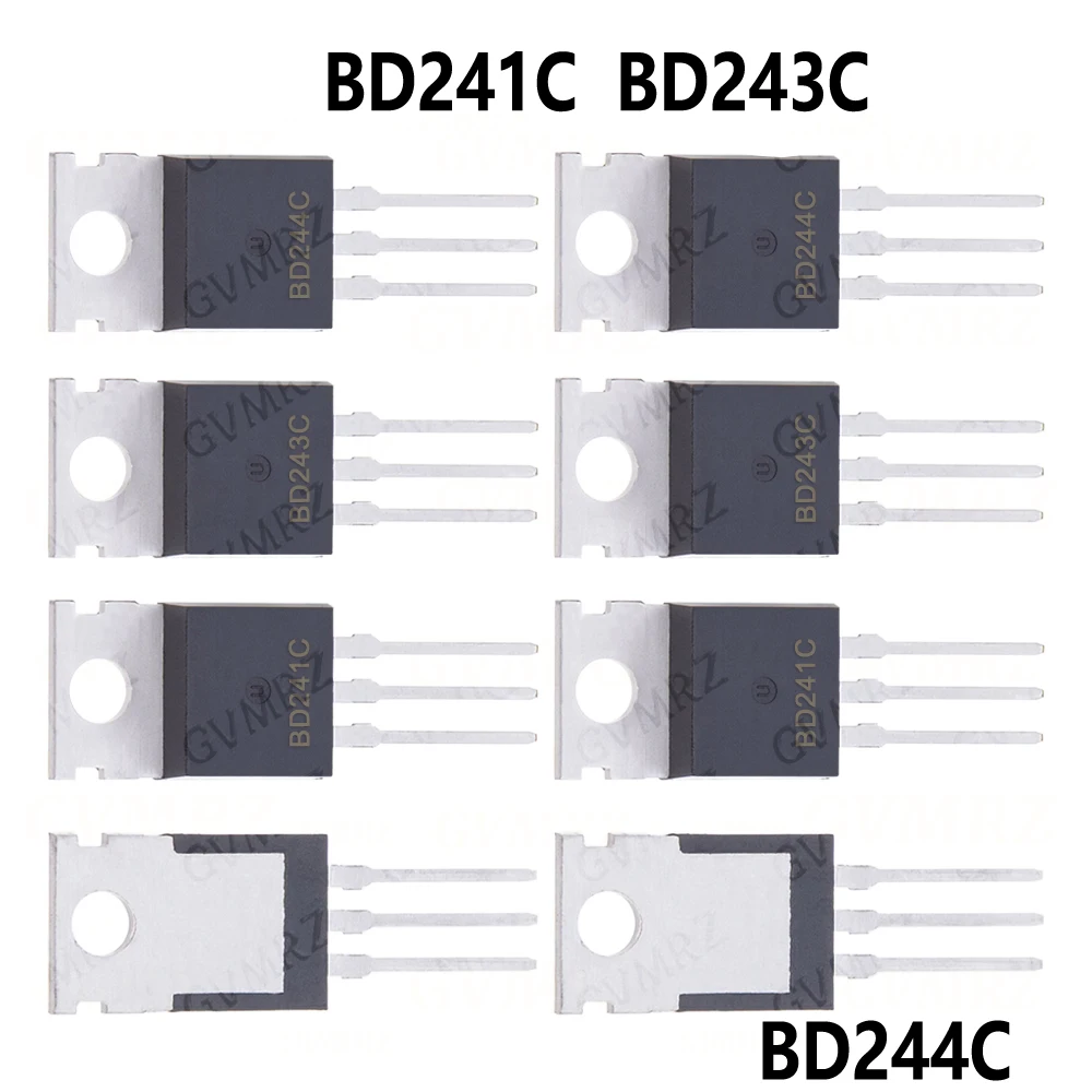 10PCS/LOT BD241C BD244C BD243C BD241 BD244 BD243 TO-220 TO220 Transistor