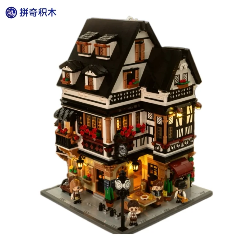 Neue Pantasy Bayern Bierhaus Bausteine Lehrreiches Montagemodell Spielzeug München Bierfest Straßenansicht Ornament Geschenk