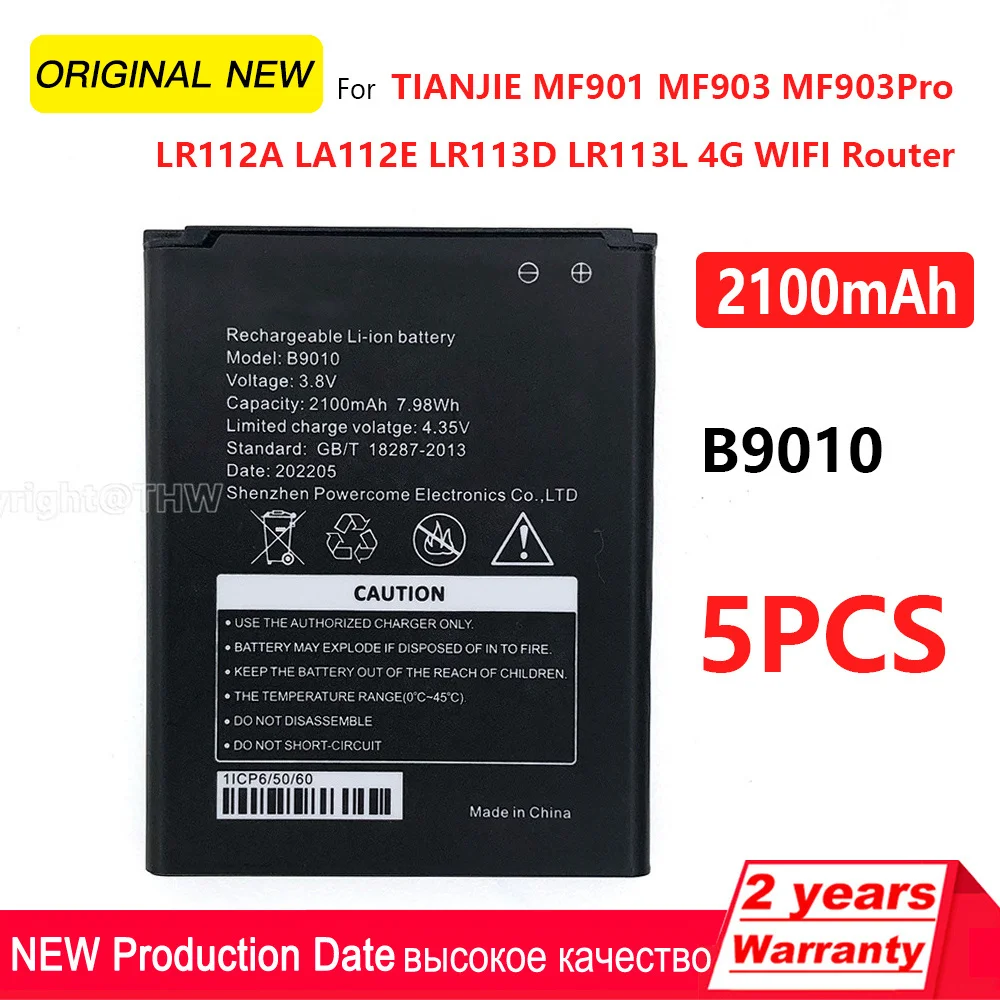 Batería 100% Original B9010 para TIANJIE MF901 MF903 MF903Pro LR112A LR112E LR113D LR113L MTC 8723FT MTS 4G LTE MIFI WIFI Router