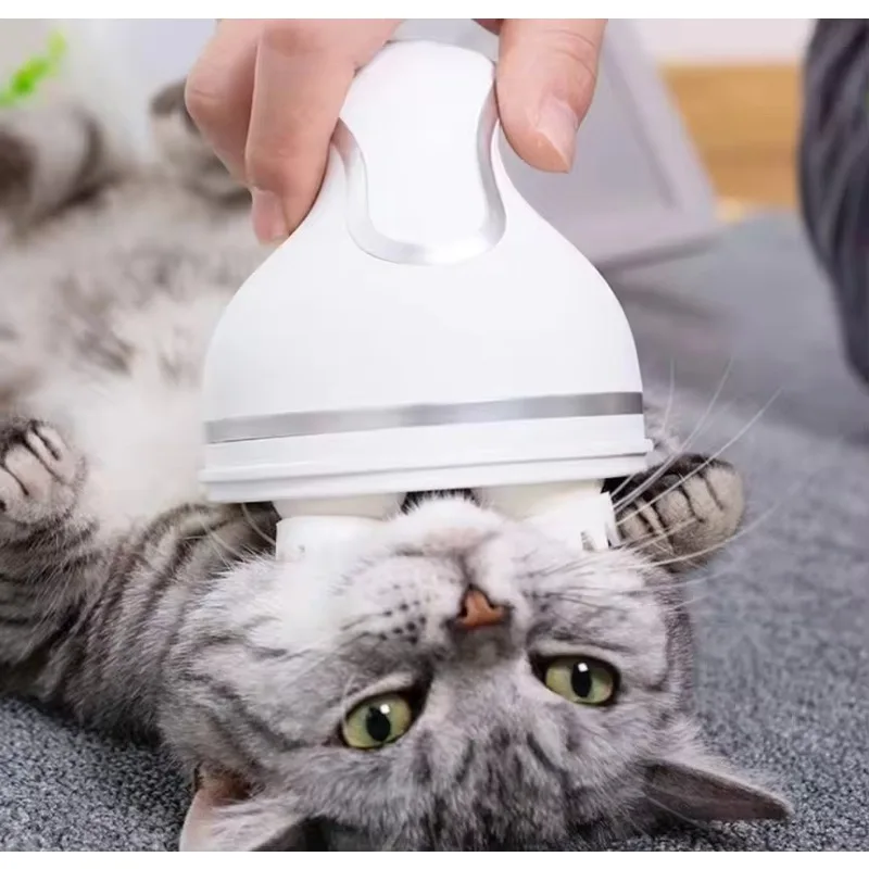Cat Smart Automatic Silicone Rechargeable Electric Machine Scalp 3D Head Hair Massager Cat Head Face Massage - view 2