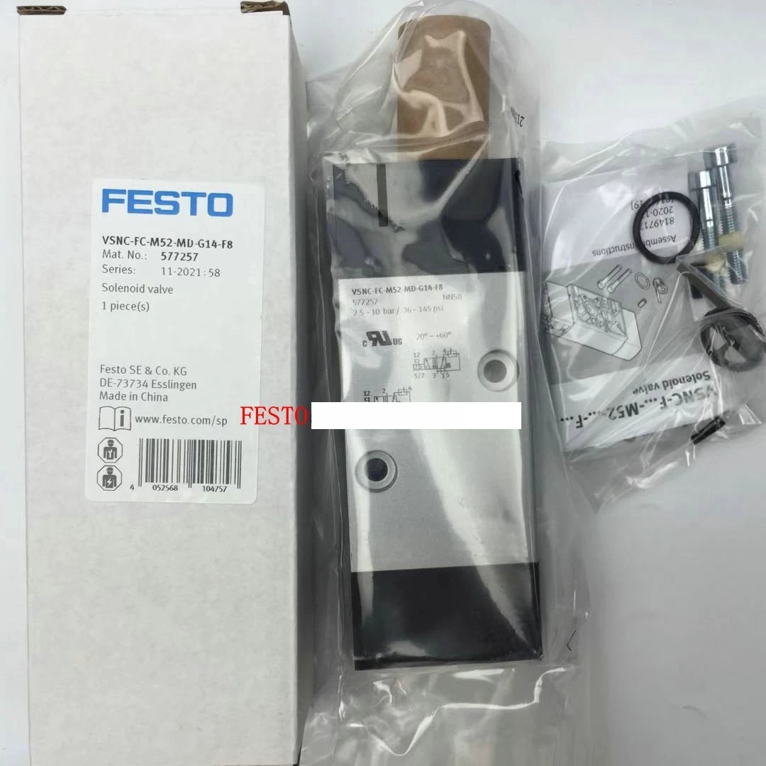 

FESTO Solenoid valve 577257-VSNC-FC-M52-MD-G14-F8 577295-VSNC-FC-M52-MD-G14-F8-1B2 VSNC-FC VSNC