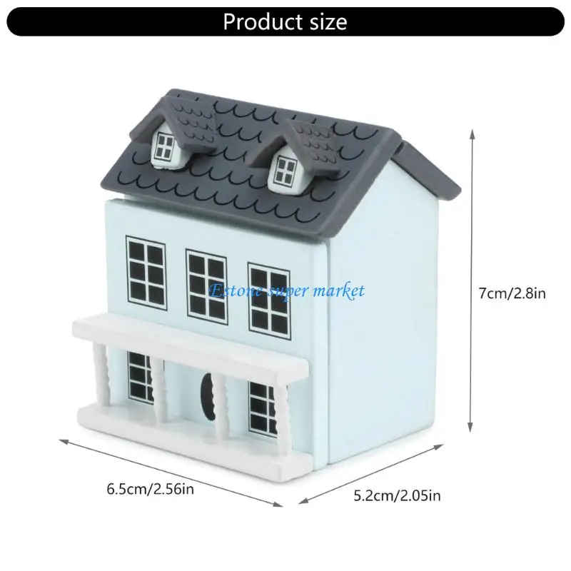 090b klassische Villa House Cottage Toy für Spielen von Spielen und Akzenten Foto -Requisiten