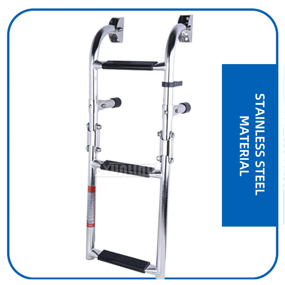 Exploration Ship Ladder, Stainless Steel Folding Ladder, Yacht Ship Dedicated, Hot Sale, Marine Hardware Boarding Ladder