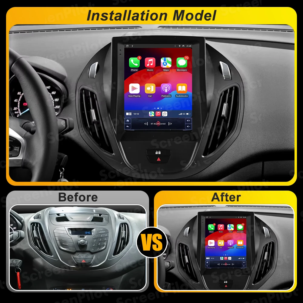 9,7-дюймовый Android для Ford B-Max Transit Courier Tourneo 2012-2018 мультимедийный видеоплеер с зеркальной связью Bluetooth Wi-Fi RDS 5G