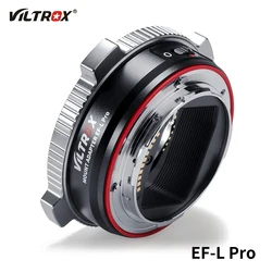 VILTROX EF-L Pro Lens Mount Adapter with Security Lock,Auto Focus Ring Adapter Compatible with Canon EF/EF-S Lens for L Mount