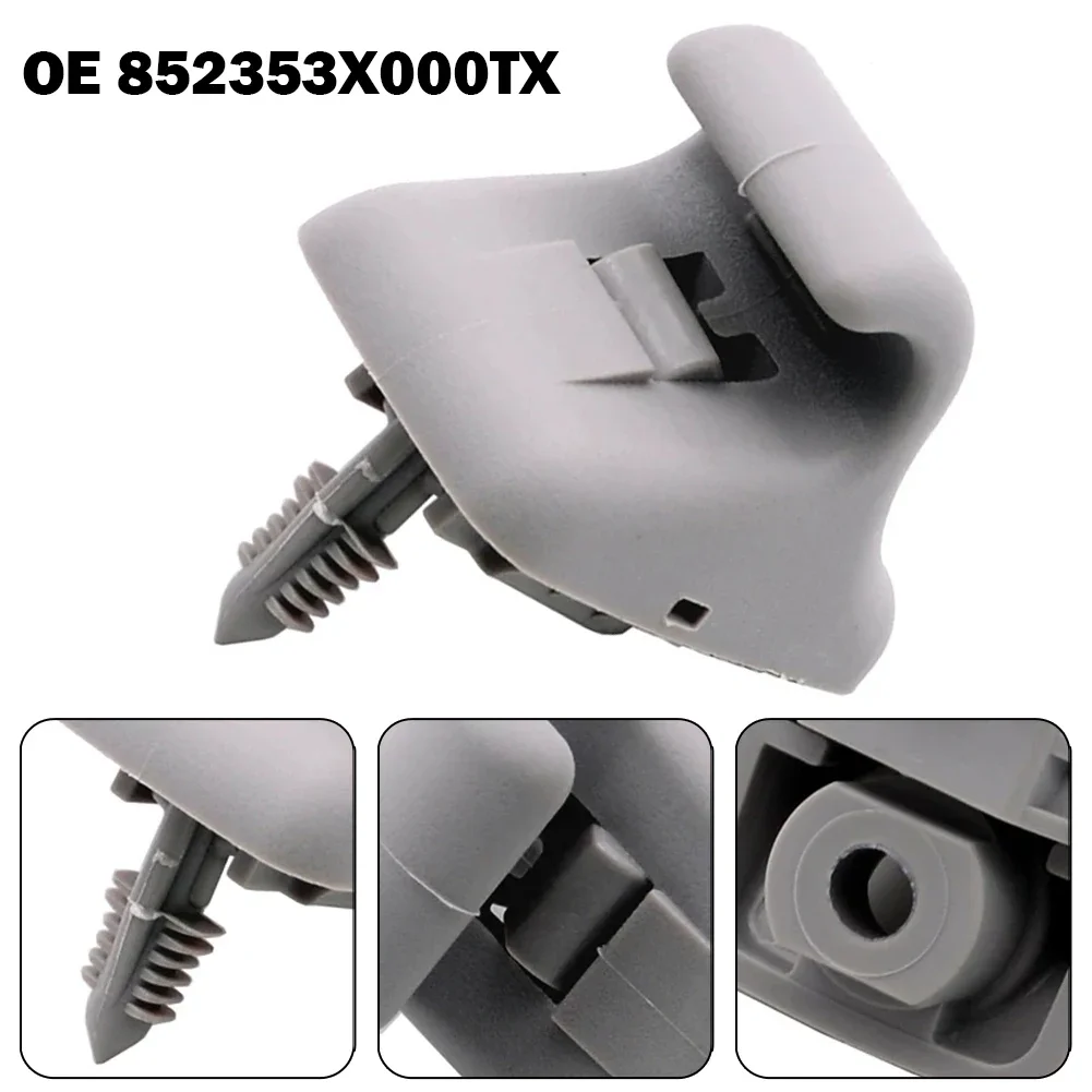 Car Gray Sun Visor Clip OE852353X000TX For Hyundai,Veloster ACCENT Elantra 2014 Auto Sunvisor Retainer Clips Hanger Hook Support