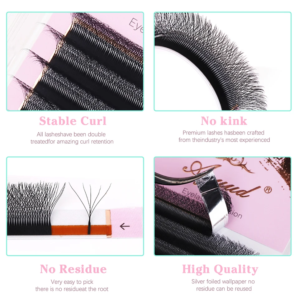 AGUUD 5D W Şekilli C D L M Kıv - Eyelash Extension Yelix incelemesi ve fiyatı