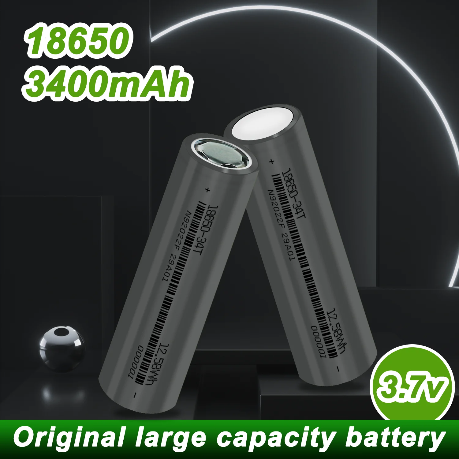 New18650 battery 3.7v 3400mAh 100% Original Lithium Rechargeable Battery For Flashlight Various Electronic Devices Battery