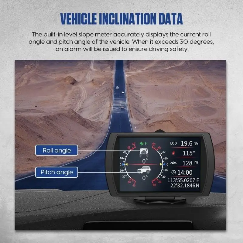 G7NA HUD Auto Head Up Display Tachometer Digitale Messgeräte Auto Müdigkeit Fahren Erinnerung – Detail 8