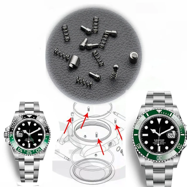 Watch Parts Steel Balls and Spring For RLX Submariner SUB GMT Bezel Click Springs Set 3135 3235 116610 114060 116613 126610 AliExpress