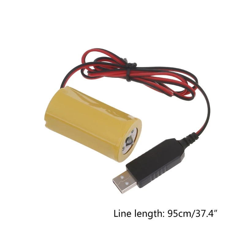 USB 1.5V LR20 D เครื่องกำจัดแบตเตอรี่ แบตเตอรี่สายไฟสำหรับของเล่นตัวควบคุมเครื่องทำน้ำอุ่นแก๊สไฟฉาย,ไฟฉาย