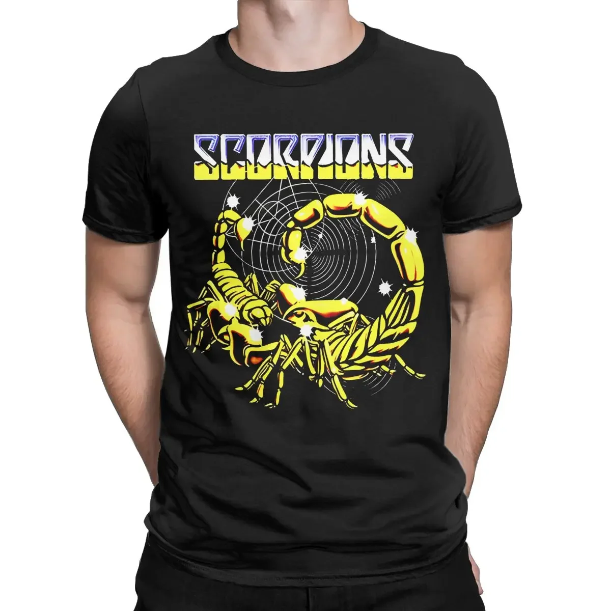 

All Seasons Men Women's Scorpions Concert Tour Music Tour Shirt Outfit Cotton T-shirt Clothes Awesome Tee Shirt