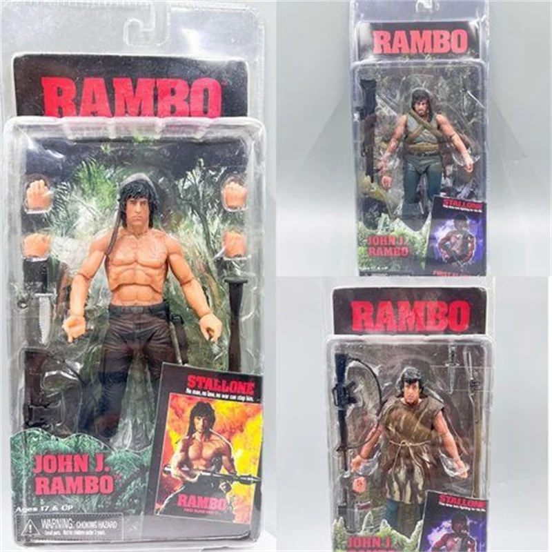 

Фигурка NECA First Blood Rambo: Джон Дж. Рамбо (реплика) от Джона Дж. Майклсона Сильвестри Стальлона