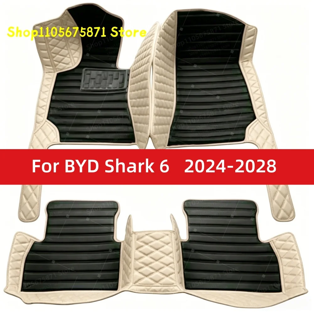 Custom Car Floor Mats Fit For BYD Shark 6 2024 2025 2026 2027 2028 Car Mat Accessories Mats Carpets