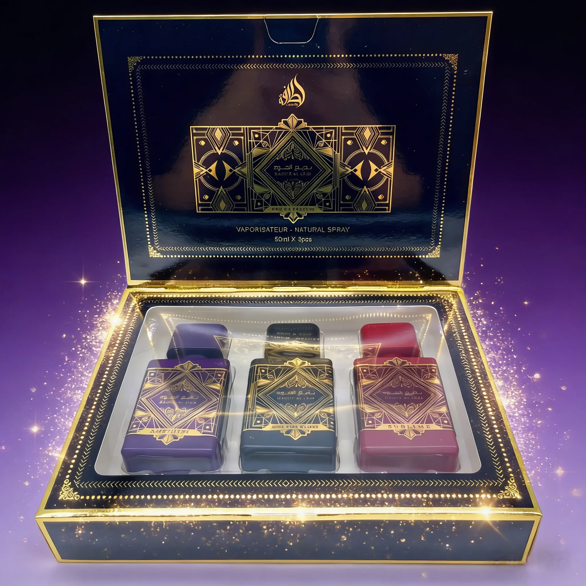 

Arabian Perfume Gift Set Unisex Long Lasting Scent Eau de Parfum for Daily Use
