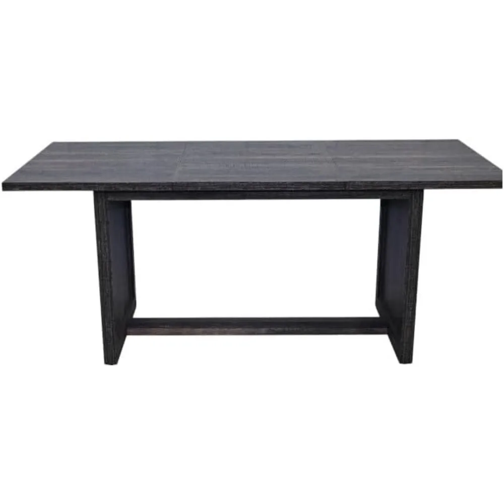 طاولة طعام مستطيلة للمزرعة تتسع لـ 6-8، طاولة مطبخ بتصميم خشبي ريفي مع أرجل X