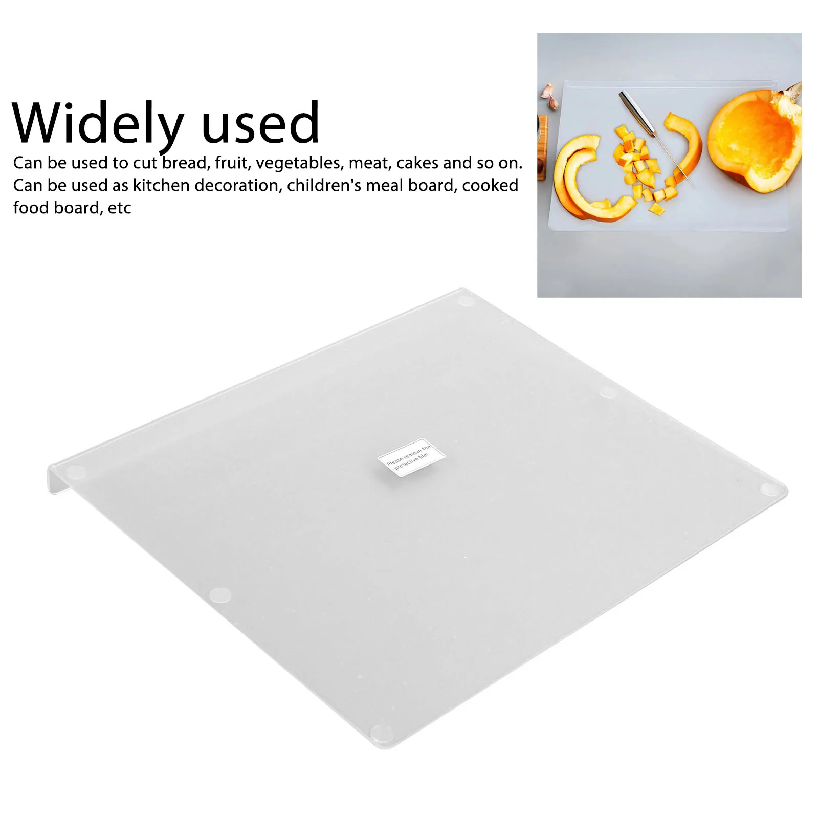 

Fruit Cutting Board Cutting Board Transparent Lightweight Practical Skid Resistant Acrylic Stable for Vegetable for Home
