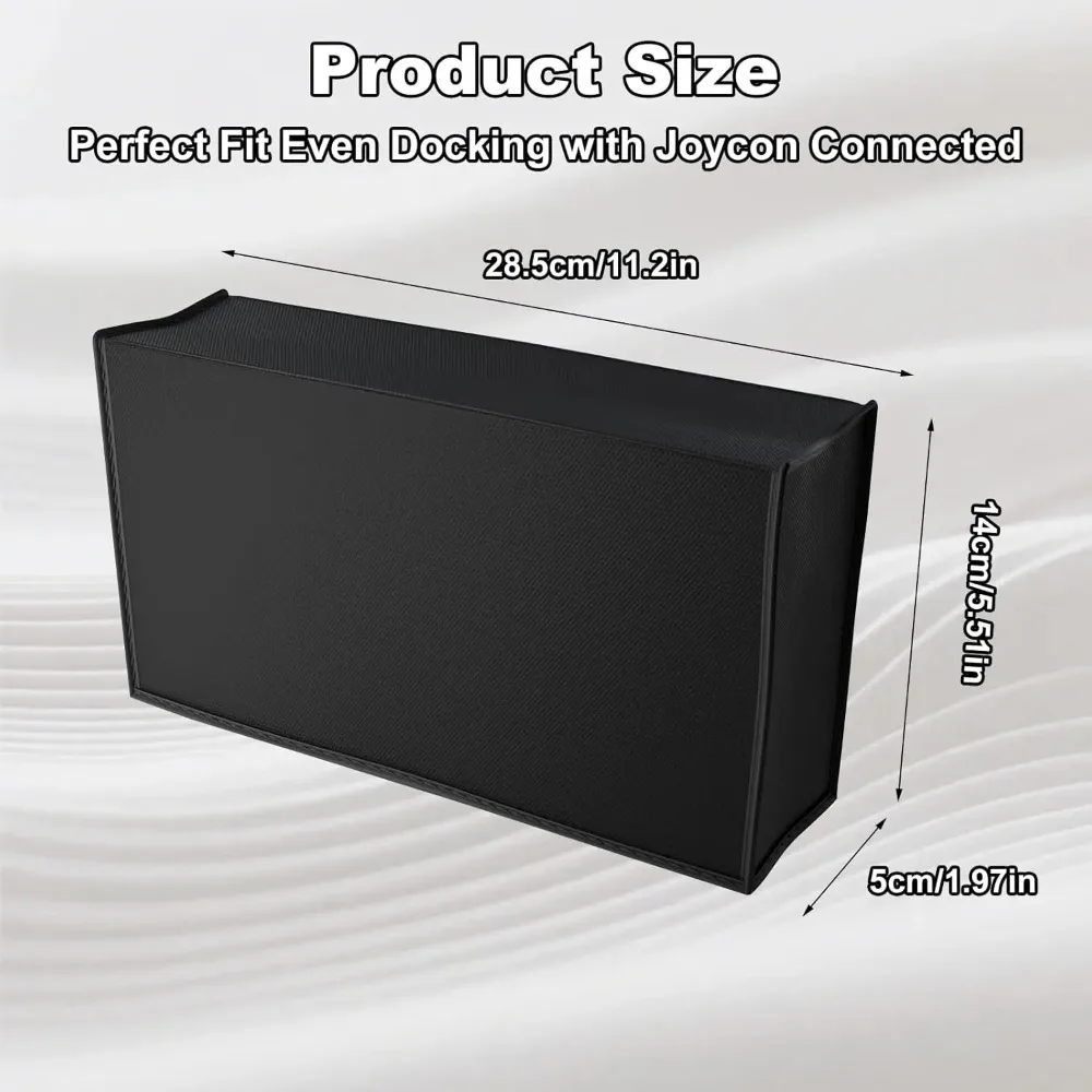 Dust Cover for Switch 2, Anti-Scratch Protective Dock & Console Cover, Full-Body Shield and Prevents Dust, Scratches & Spills