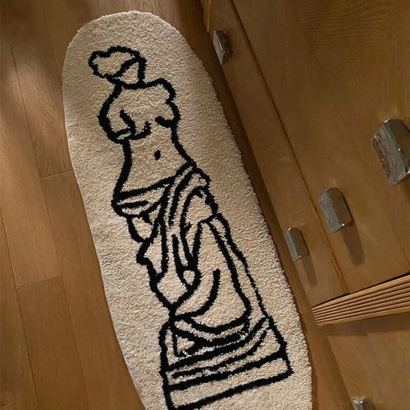 

Venus Pattern Flocking Art Plush Carpet Anti-wear and Non-slip Thickened Carpet