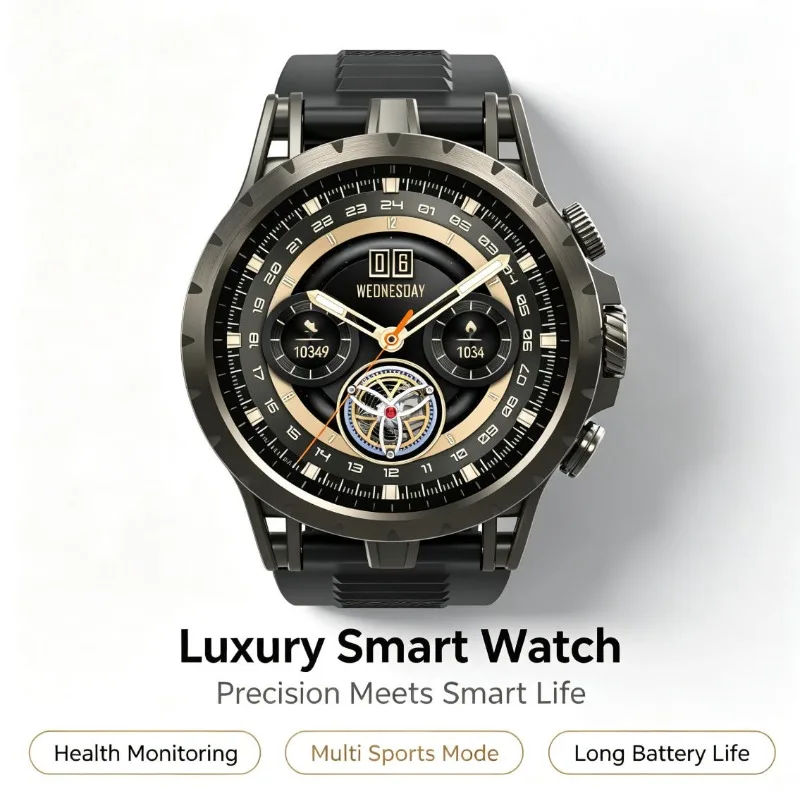 Rugged Q85 4G Smart Watch, SIM Slot Standalone Calling, Real-Time GPS Navigation Heart Rate Monitor