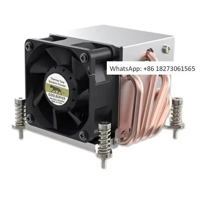 LGA2011 2U 150W Central Processing Unit Cooler 4 Heat Pipe Universal Server Air Cooling Fan