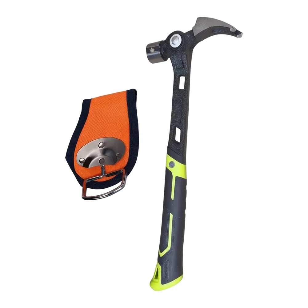 Multi-functional Claw Hammer For Versatile Use With 3-Angles And Magnetic Nail Grip Plus Stand For Home Improvement Projects