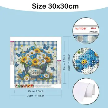 10 best sales Diamantmalerei mit weißem Tiger - №6