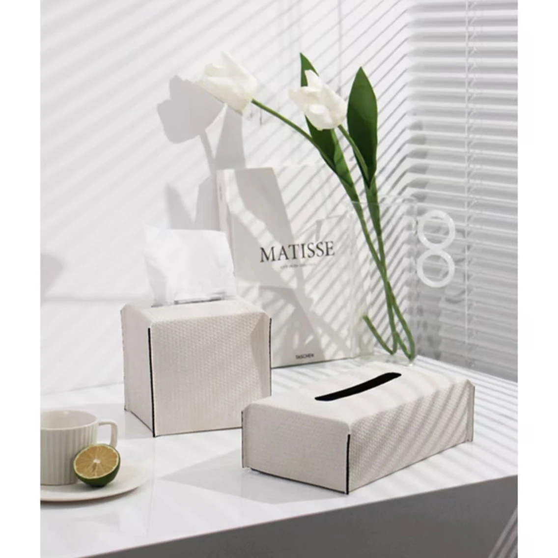 

Convenient Hotel Supplies Leather Tissue Box Artifacts Home Decor Luxury Decorations for Home Eco Friendly Products 2024