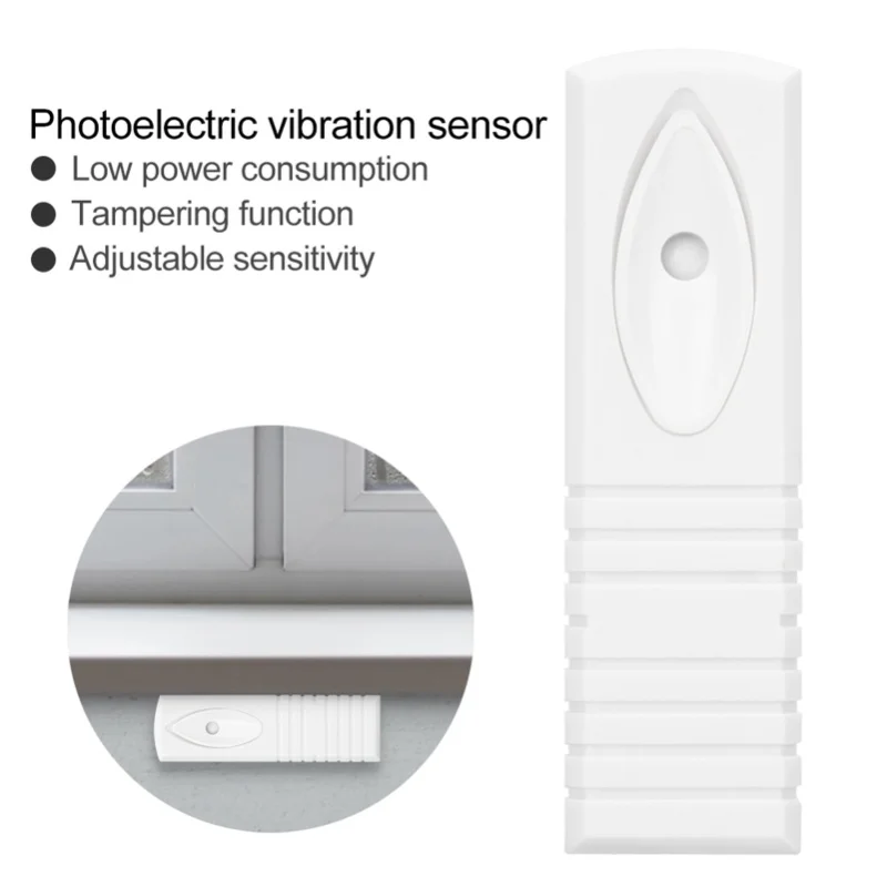 Wired Photoelectric Vibration Alarm Sensor Detector Home Security Alarm System